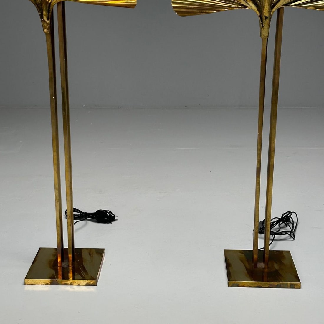Carlo Giorgi, Bottega Gadda, Italian Mid-Century Modern, Ginko Leaf Floor Lamps - 12