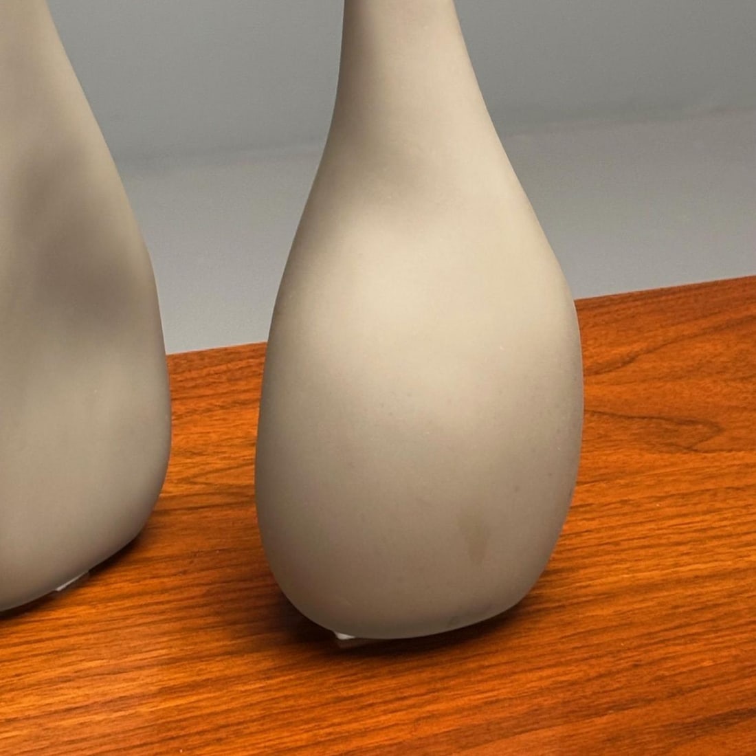 Alfredo Barbini, Italian Mid-Century Modern, Vases, Grey Glass, Italy, 1970s - 8