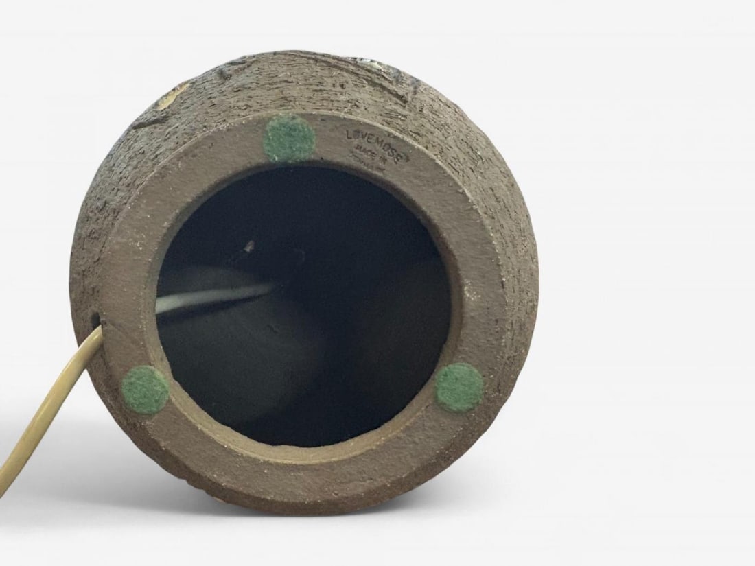 Løvemose Keramik, Brown Stoneware, Table Lamp, Denmark, 1960s - 9