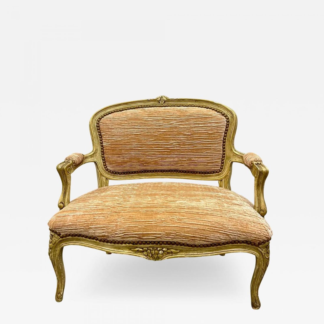 Louis XV Style Diminutive Settee, Loveseat, Painted, French (1 of 13)