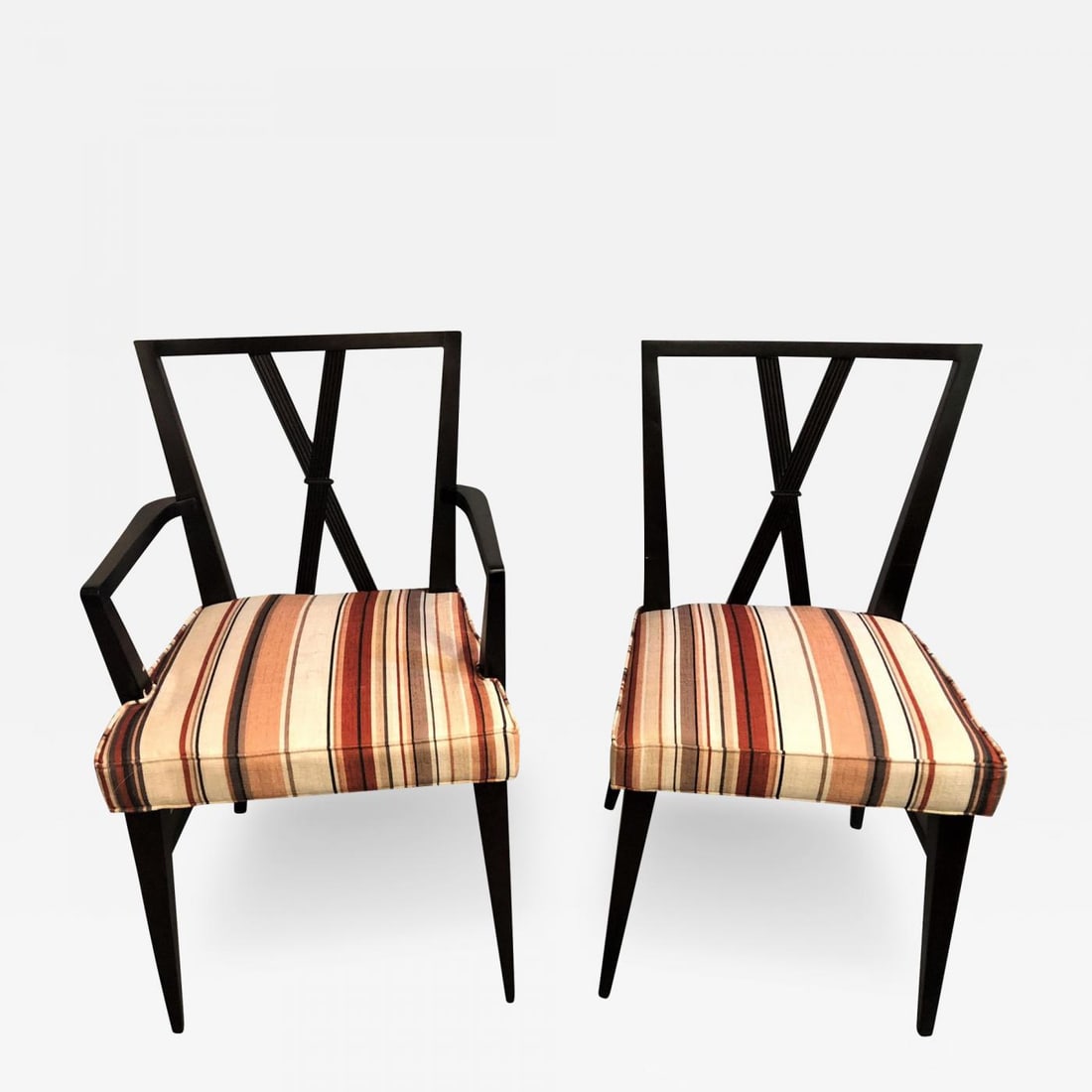 Set of Ten Tommi Parzinger Attributed Dining Room Chairs (1 of 13)