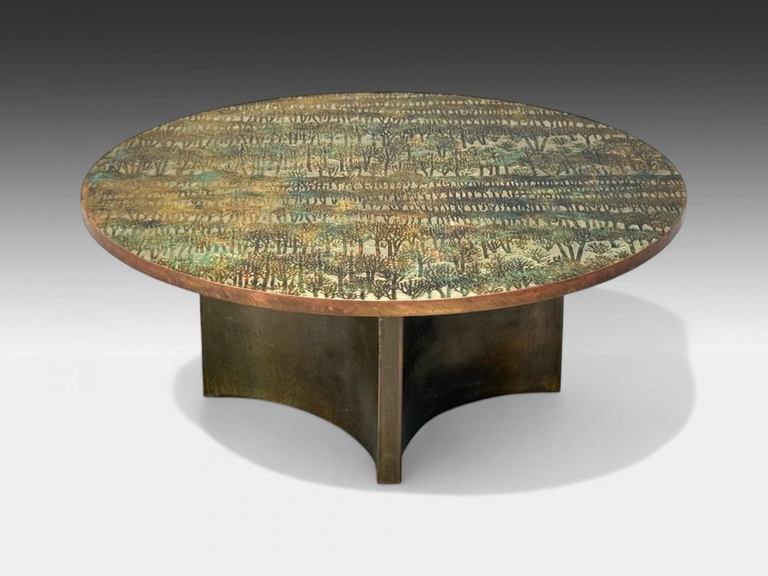 Philip & Kelvin LaVerne, Bronze, Eternal Forest Coffee Table, USA, 1960s - 3