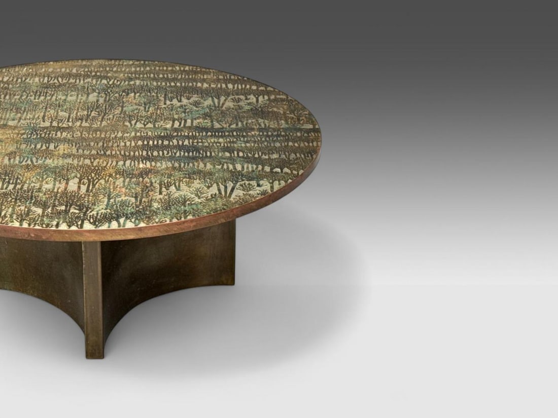 Philip & Kelvin LaVerne, Bronze, Eternal Forest Coffee Table, USA, 1960s - 6