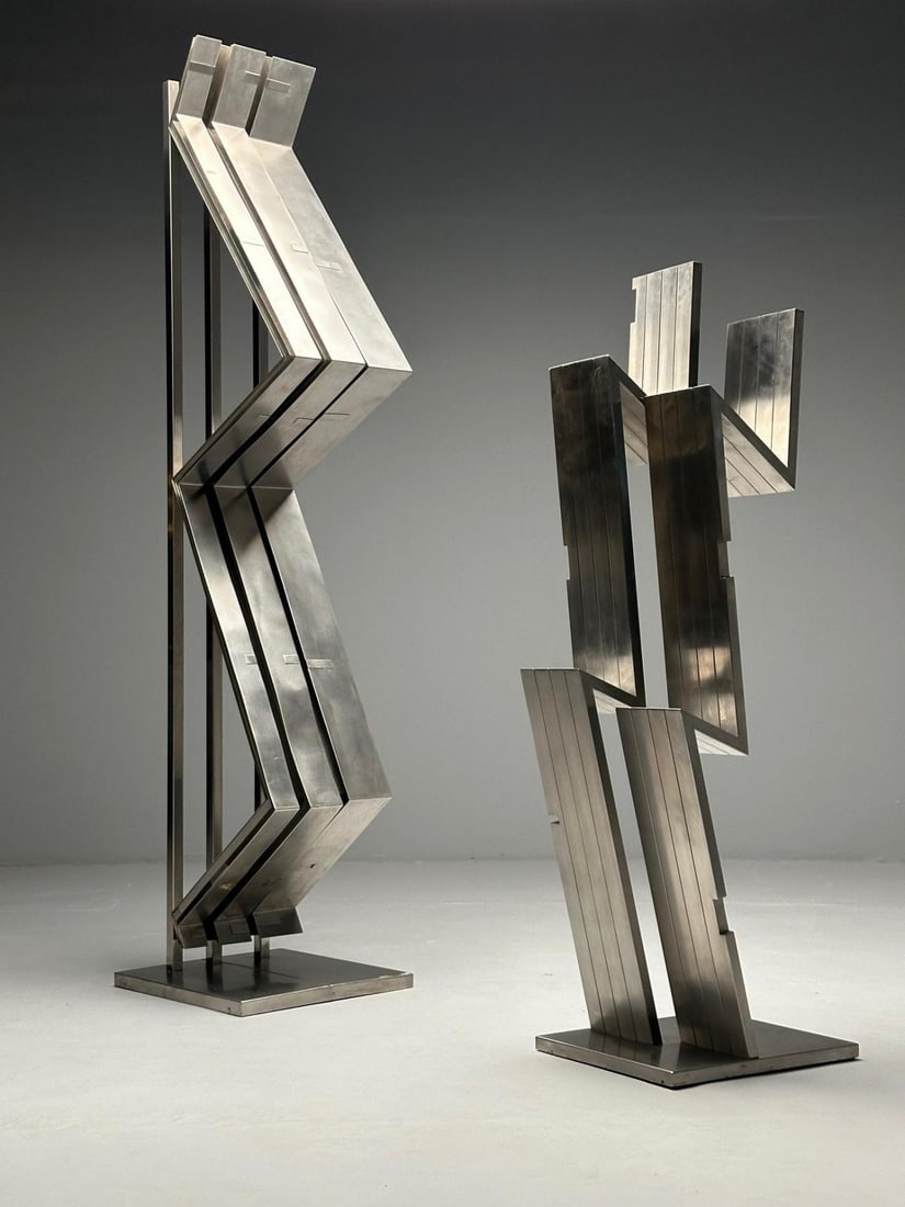 Salvatore Messina, Italian Mid-Century Modern, Abstract Sculpture, Steel, 1970s - 3