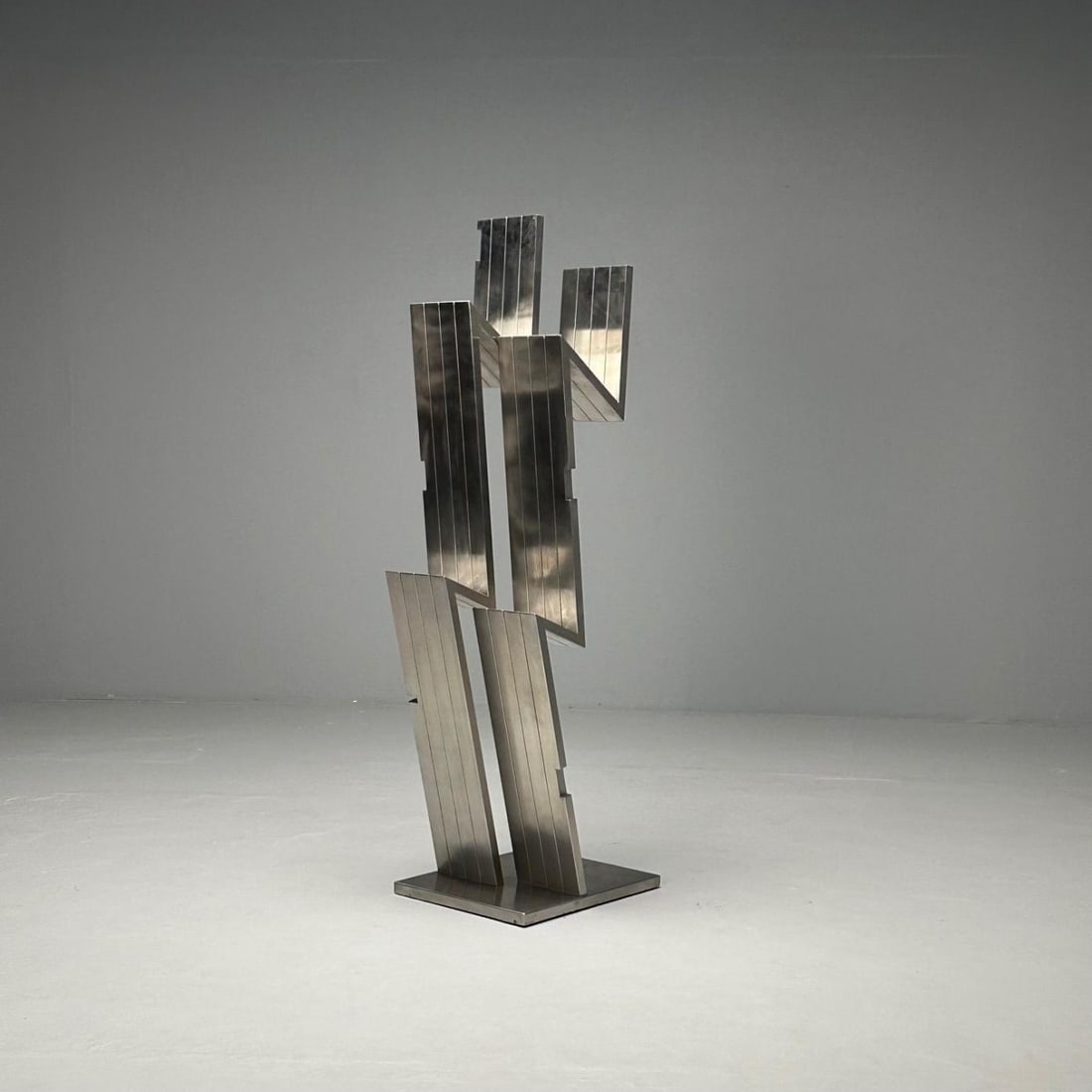 Salvatore Messina, Italian Mid-Century Modern, Abstract Sculpture, Steel, 1970s - 4