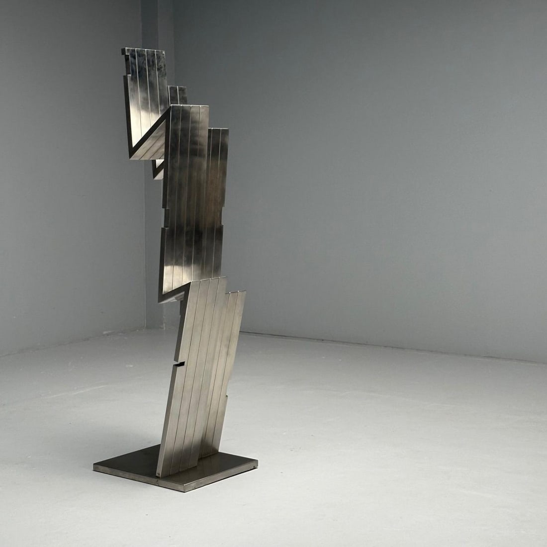 Salvatore Messina, Italian Mid-Century Modern, Abstract Sculpture, Steel, 1970s - 6