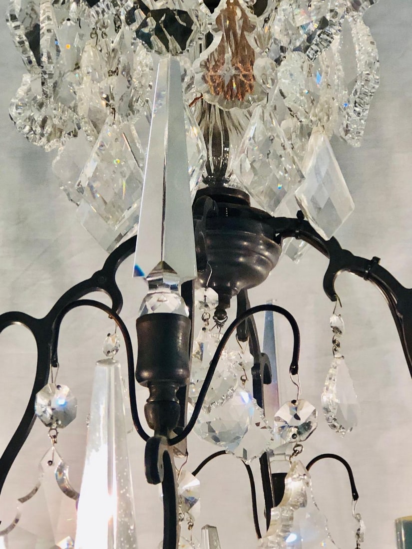 Versailles Chandelier with Swarovski Strass and Crystal Pendants - 7
