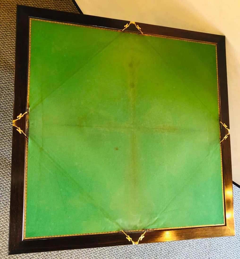 19th Century French Ormolu Folding Card Envelope Table, Signed P. Sormani - 11