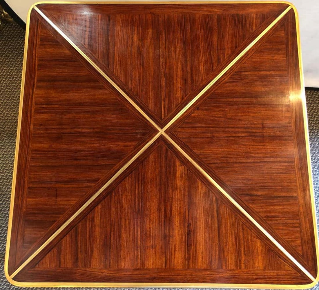 19th Century French Ormolu Folding Card Envelope Table, Signed P. Sormani - 8