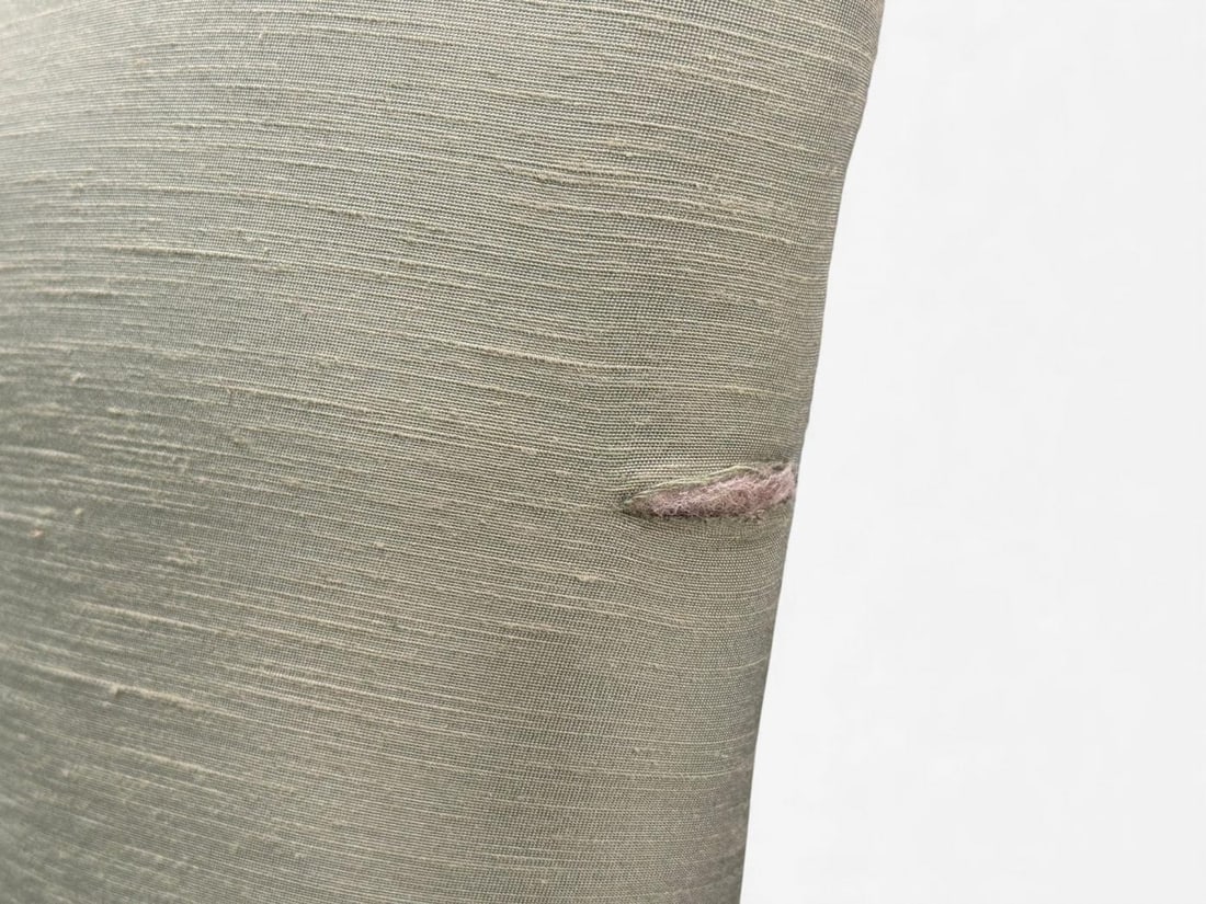 Melchiorre Bega, Green Fabric, Wood, Lounge Chair, Italy, 1950s - 10