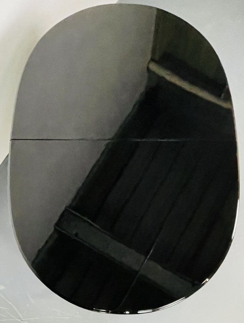 Faux Bamboo and Wicker Dining Table, Ebony, American of Martinsville - 8