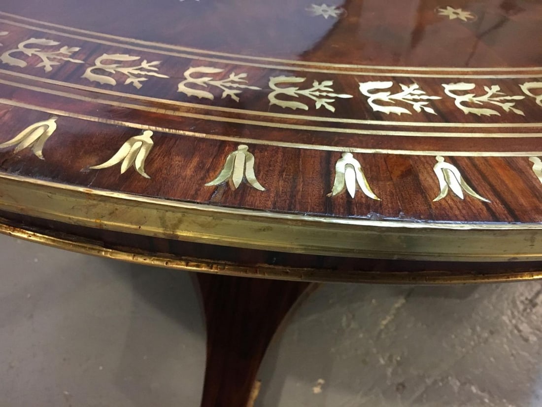 Late 19th-Early 20th Century Russian Neoclassical Boule Inlaid Centre Tilt Table - 5