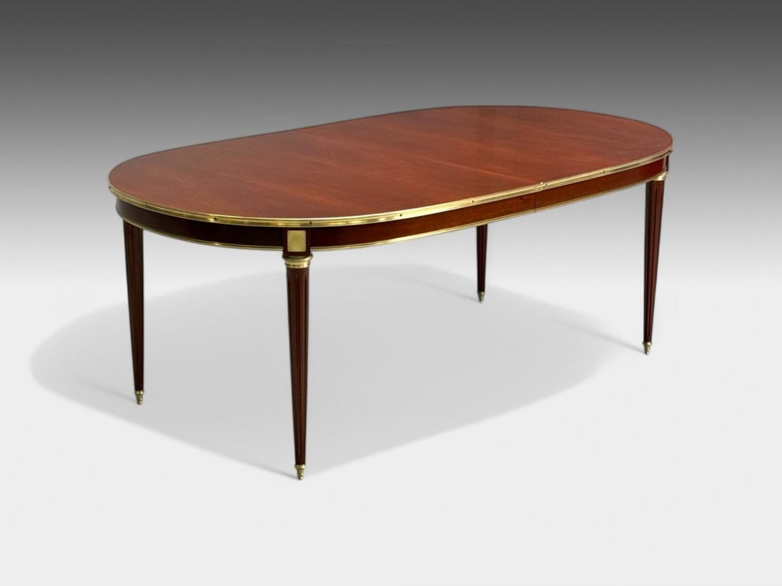Maison Jansen, Louis XVI Style, Mahogany, Bronze, Dining Table, France, 1920s - 3