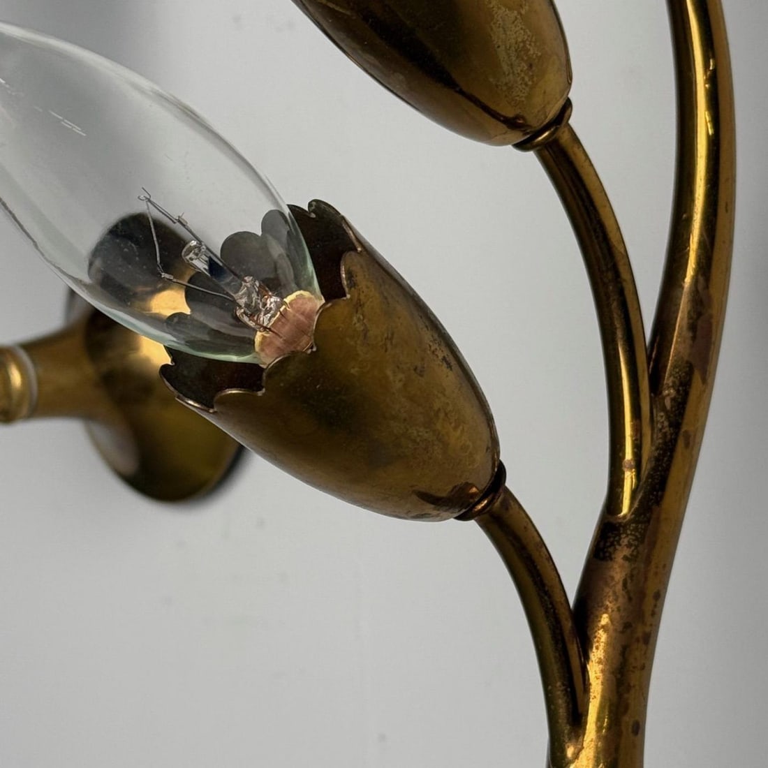 Gio Ponti Attr., Italian Mid-Century Modern, Wall Sconces, Brass, Flower Shape - 11