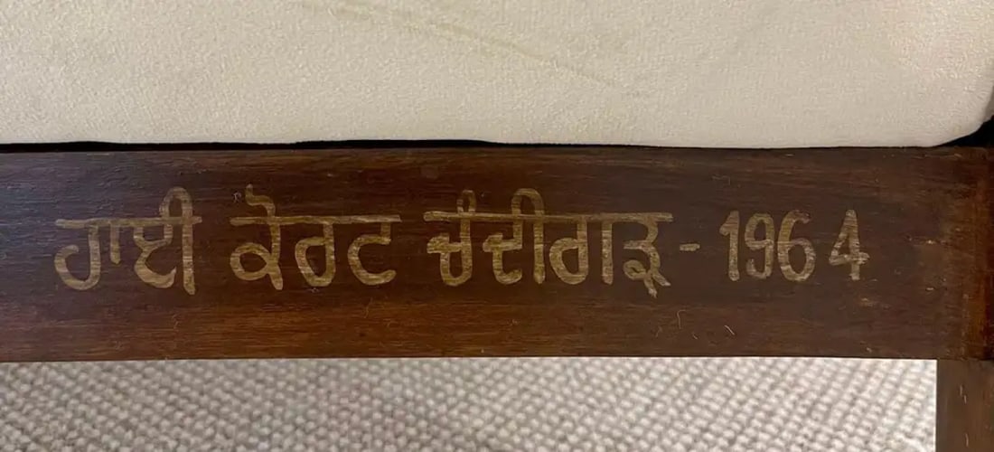 Authentic Pair of Pierre Jeanneret Upholstered Bridge Chairs, Mid-Century Modern - 9