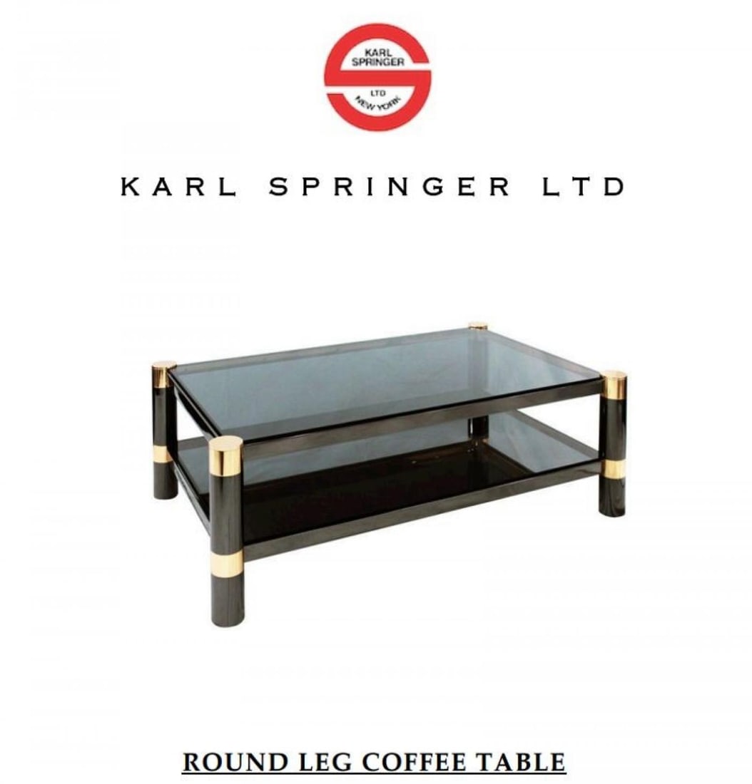 Mid-Century Modern Signed Karl Springer Rectangular Coffee / Cocktail Table - 4