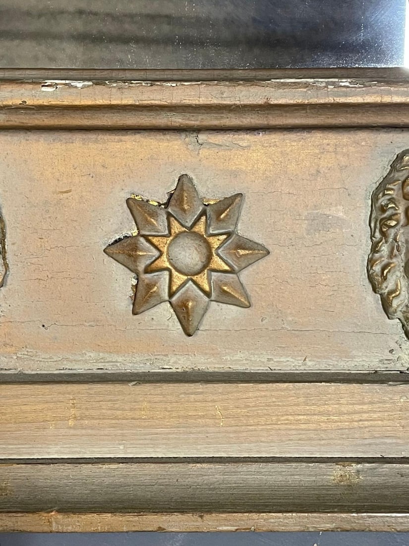 19th Century Wall, Console or Pier Cherub Mirror - 8