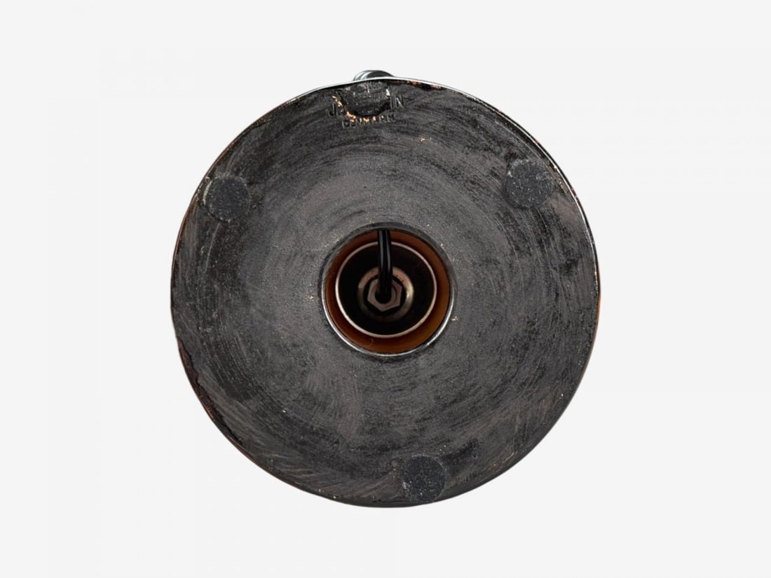 Danish Modern, Deep Red Stoneware, Table Lamp, Denmark, 1960s - 9