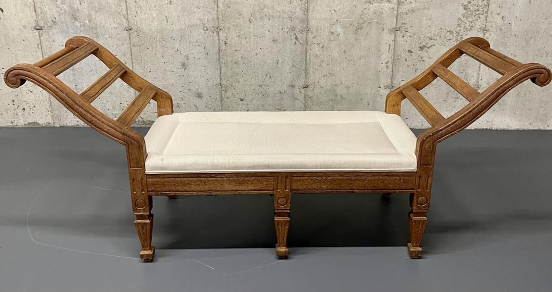 Pair of Mid Century Window Benches, Daybeds, Custom Upholstery, Pillows - 10