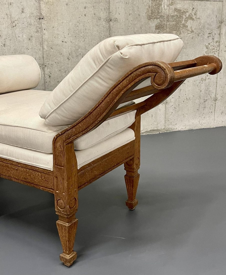 Pair of Mid Century Window Benches, Daybeds, Custom Upholstery, Pillows - 11