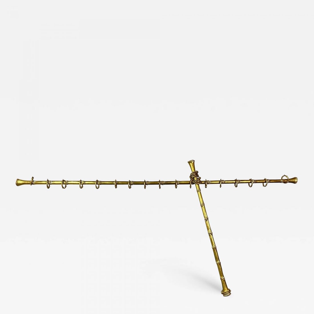 Set Two Custom Hollywood Regency Curtain Rods by Joseph Biuno, Handmade, 23Kt: Title: Set Two Custom Hollywood Regency Curtain Rods by Joseph Biuno, Handmade, 23Kt Description: Set of Two Custom Hollywood Regency Curtain Rods by Joseph Biuno, Handmade The finest curtain rods