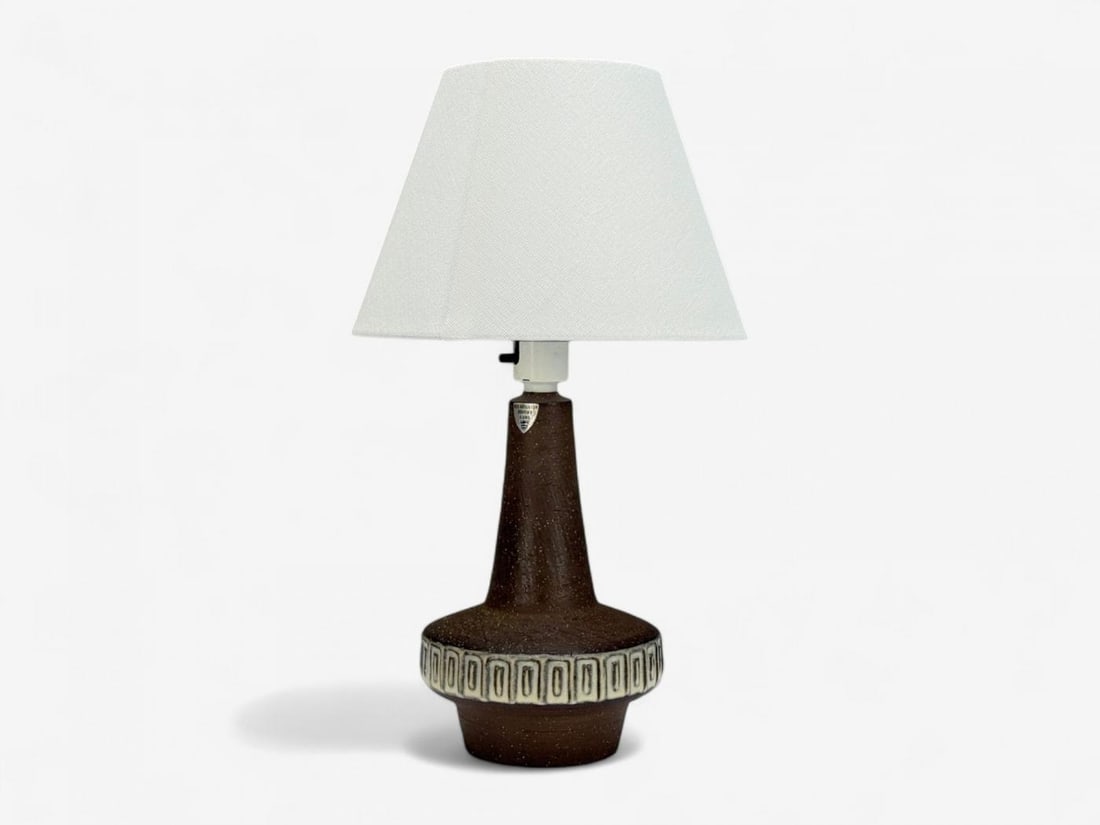 Michael Andersen & Søn, Brown Stoneware, Table Lamp, Denmark, 1960s - 3
