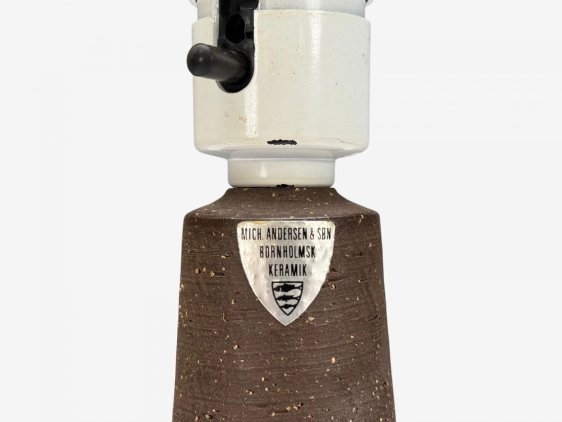 Michael Andersen & Søn, Brown Stoneware, Table Lamp, Denmark, 1960s - 6
