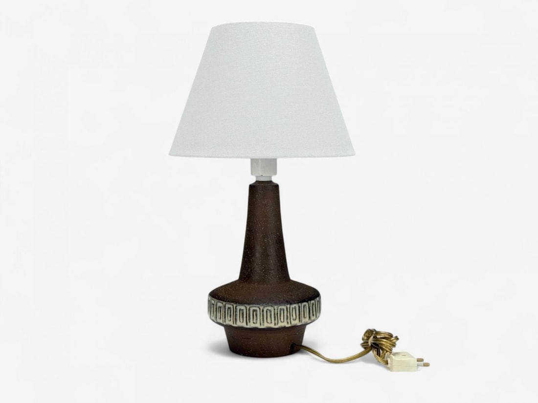 Michael Andersen & Søn, Brown Stoneware, Table Lamp, Denmark, 1960s - 9