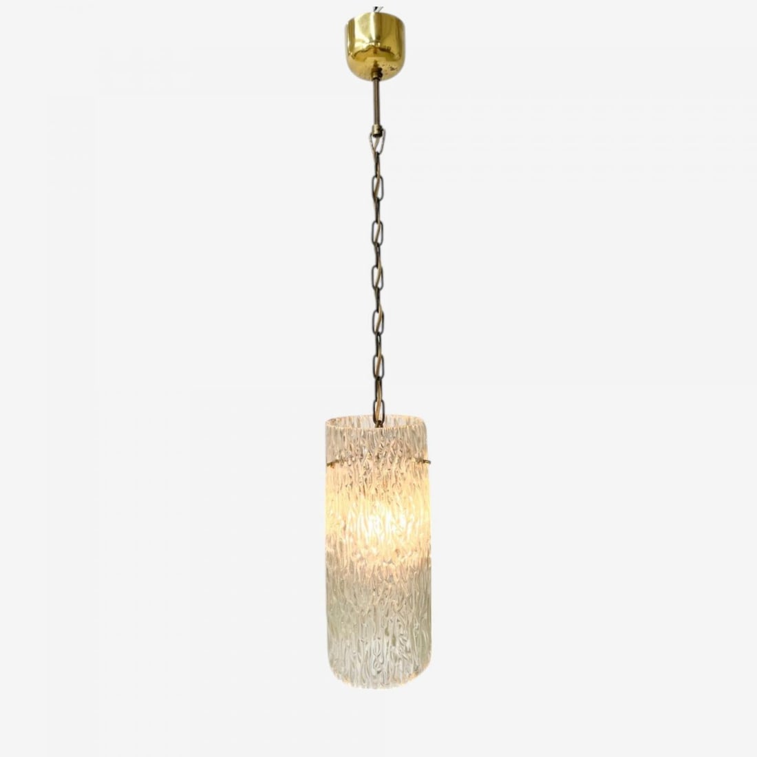 Carl Fagerlund, Swedish Modern, Textured Glass, Pendant Light, Sweden, 1940s - 3