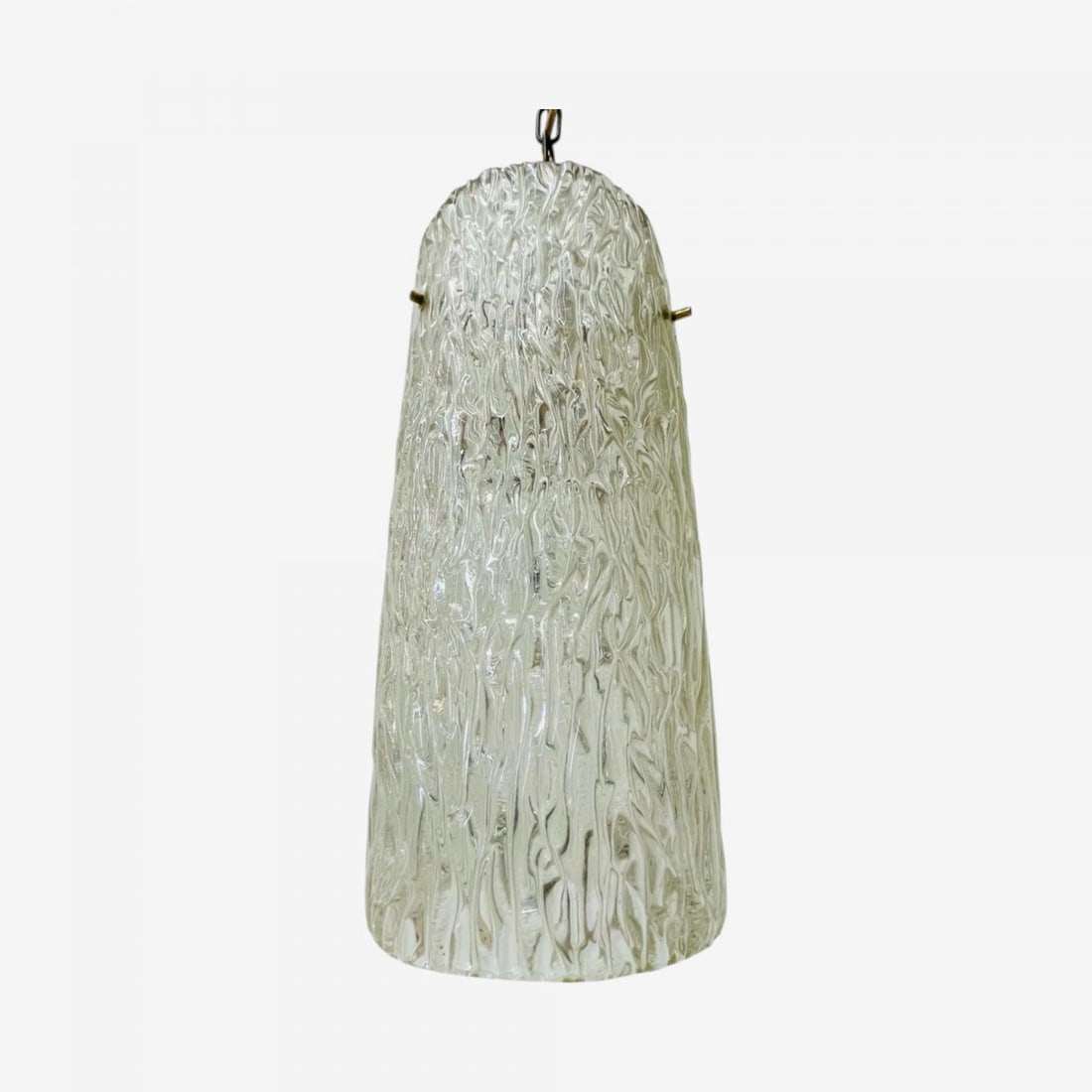 Carl Fagerlund, Swedish Modern, Textured Glass, Pendant Light, Sweden, 1940s - 7