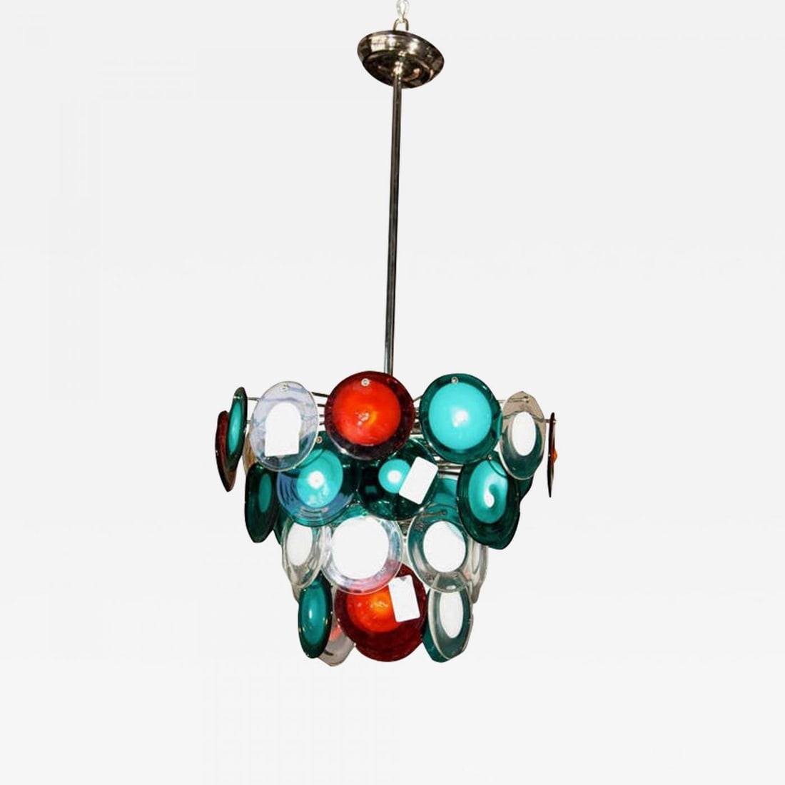 Murano Glass Art Deco Style Glass Disc Fixture (1 of 7)
