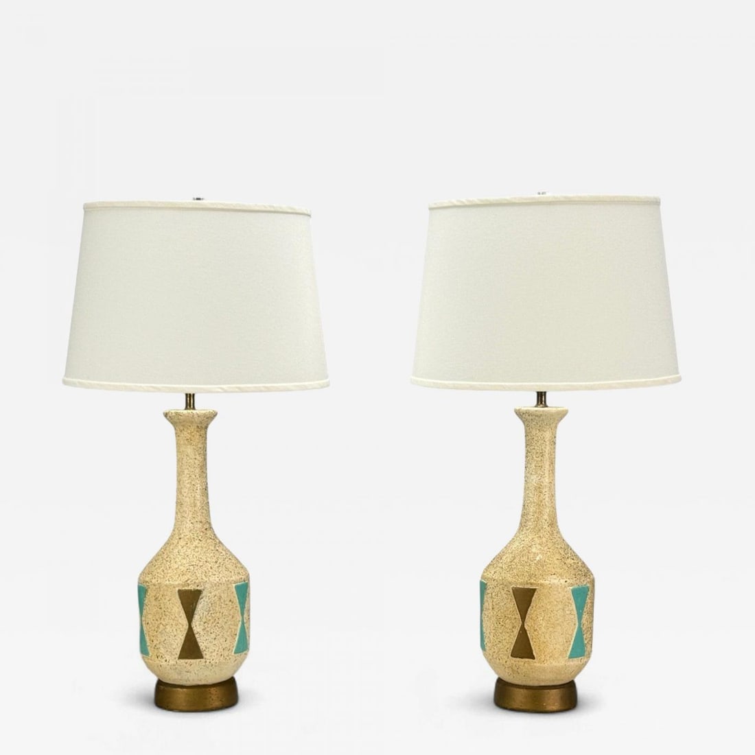 American Modern, Chalkware, Metal, Table Lamps, USA, 1950s (1 of 11)