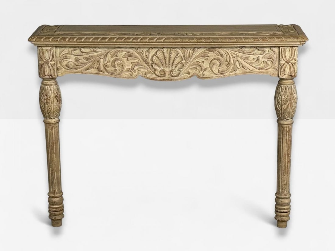 Gustavian, Grey Paint, Pine, Paint Decorated Wall Mounted Consoles, Sweden 1950s - 4