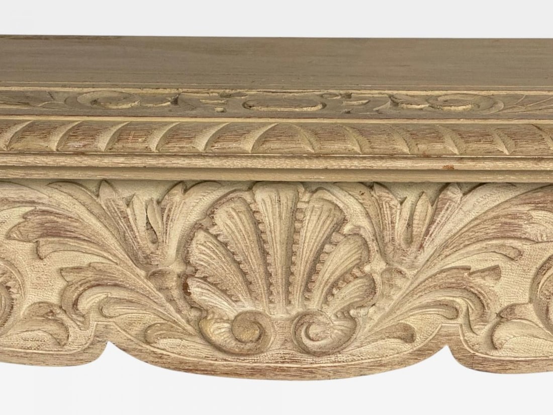 Gustavian, Grey Paint, Pine, Paint Decorated Wall Mounted Consoles, Sweden 1950s - 8