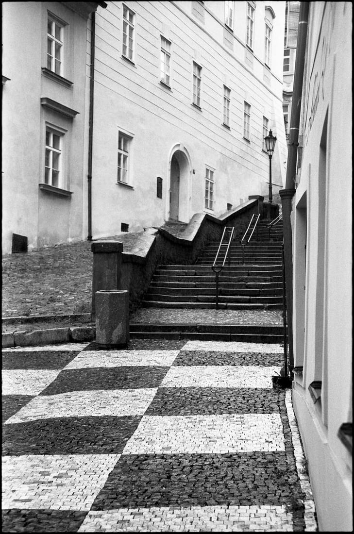 The Streets of Prague Castle, Czech Republic - Silver Gelatin: Title: The Streets of Prague Castle, Czech Republic - Silver Gelatin Photograph - Limited Edition of 10 Artist: Paul Cooklin Origin: United Kingdom Medium: Photography, Gelatin on Paper Dimensions: 16
