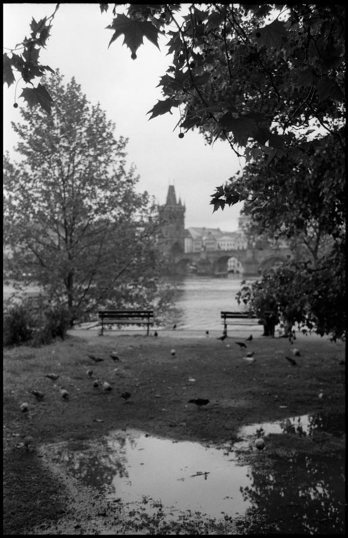 Vltava River, Prague, Czech Republic - Silver Gelatin: Title: Vltava River, Prague, Czech Republic - Silver Gelatin Photograph - Limited Edition of 10 Artist: Paul Cooklin Origin: United Kingdom Medium: Photography, Gelatin on Paper Dimensions: 16 W x 20