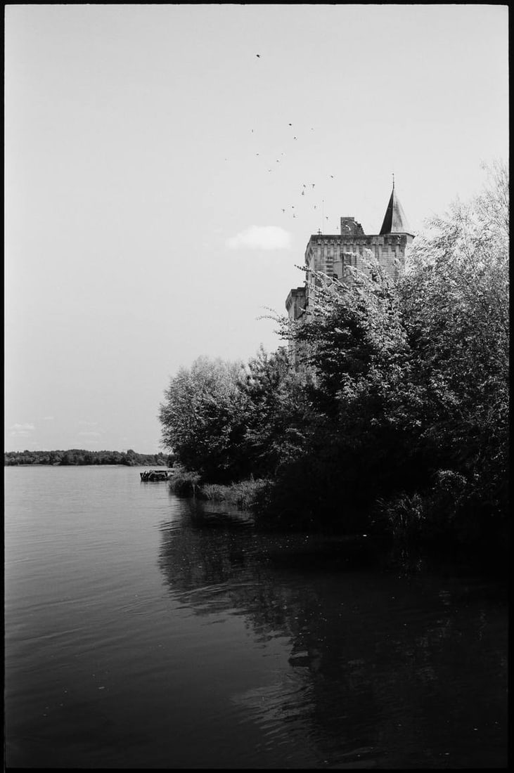 The Bank of the Vienne, Montsoreau, France - Silver Gelatin: Title: The Bank of the Vienne, Montsoreau, France - Silver Gelatin Photograph - Limited Edition of 10 Artist: Paul Cooklin Origin: United Kingdom Medium: Photography, Gelatin on Paper Dimensions: 16 W