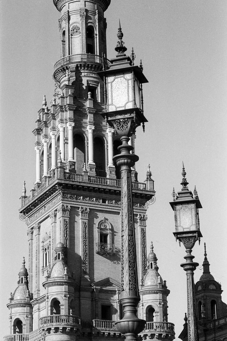 Plaza De Espana Spainish Square, Seville - Silver Gelatin: Title: Plaza De Espana Spainish Square, Seville - Silver Gelatin Photograph - Limited Edition of 10Artist: Paul CooklinOrigin: United KingdomMedium: Photography, Black & White on PaperDimensions: 16