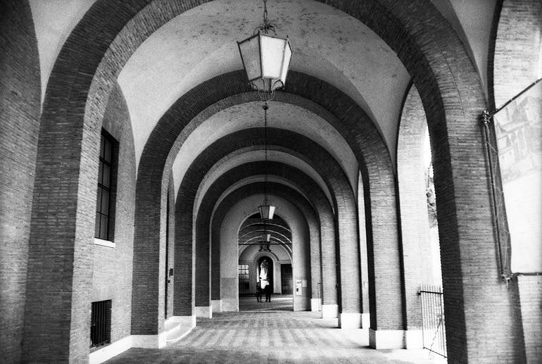 Basilica dei Santi Bonifacio, Rome, Italy - Silver Gelatin: Title: Basilica dei Santi Bonifacio, Rome, Italy - Silver Gelatin Photograph - Limited Edition of 10 Artist: Paul Cooklin Origin: United Kingdom Medium: Photography, Black & White on Paper Dimensions: