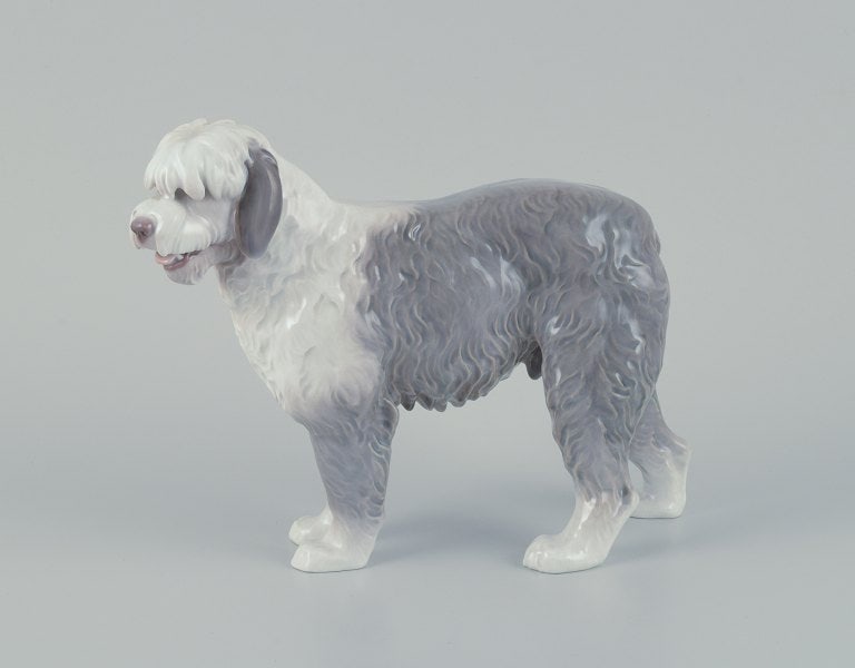 Bing & Grøndahl, rare porcelain figurine of an English Sheepdog. (1 of 6)