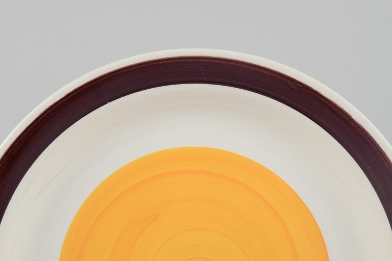 Carl Harry Stålhane (1920-1990) for Rörstrand, Sweden. A set of five deep "Solöga" - 2