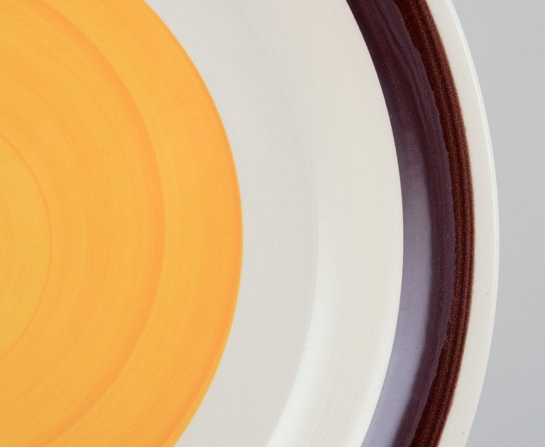 Carl Harry Stålhane (1920-1990) for Rörstrand, Sweden. A set of five deep "Solöga" - 3