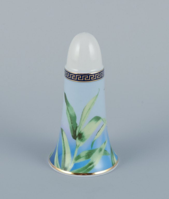 Versace for Rosenthal, "Jungle" porcelain salt shaker. - 2