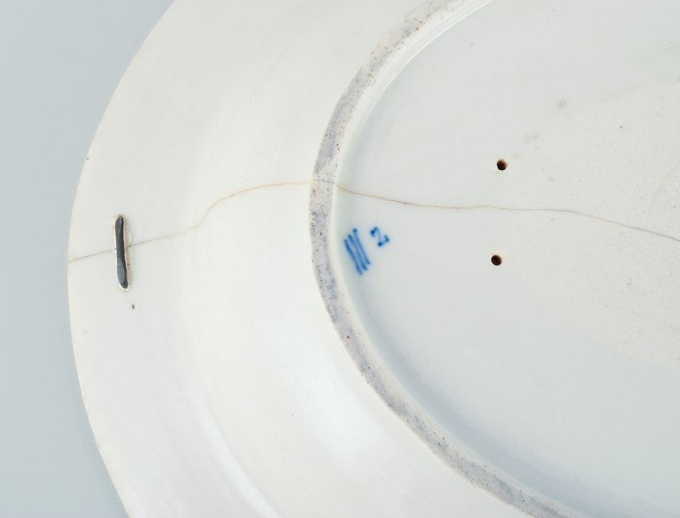 Antique Royal Copenhagen Blue Fluted oval tureen with lid. Rare tureen from the late 1700s/early - 7