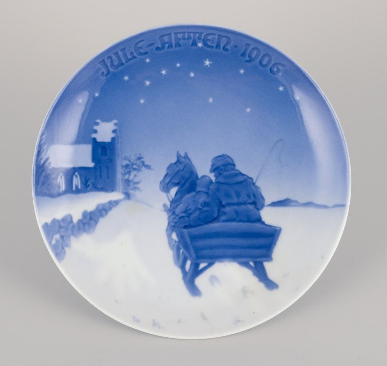 Bing & Grøndahl Christmas Plate from 1906.: Title:Bing & Grøndahl Christmas Plate from 1906.Description:Bing & Grøndahl Christmas Plate from 1906. Marked. First factory quality. In perfect condition. Diameter 18.2 cm. Reserve: 
