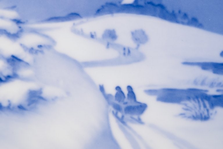 Royal Copenhagen Christmas Plate from 1915. - 4