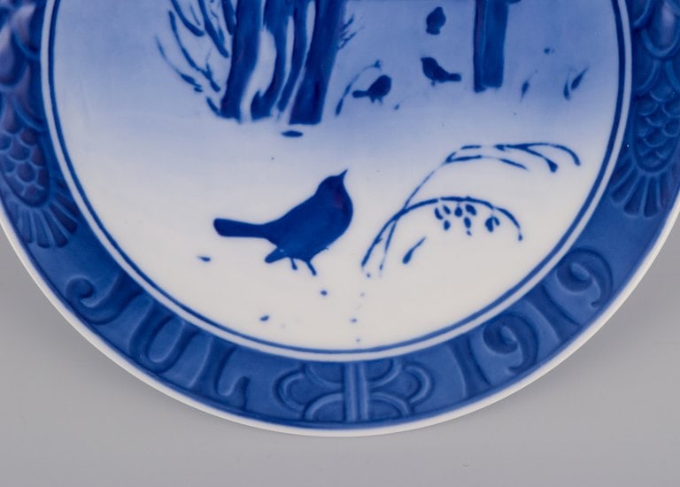 Royal Copenhagen Christmas Plate from 1919. - 2
