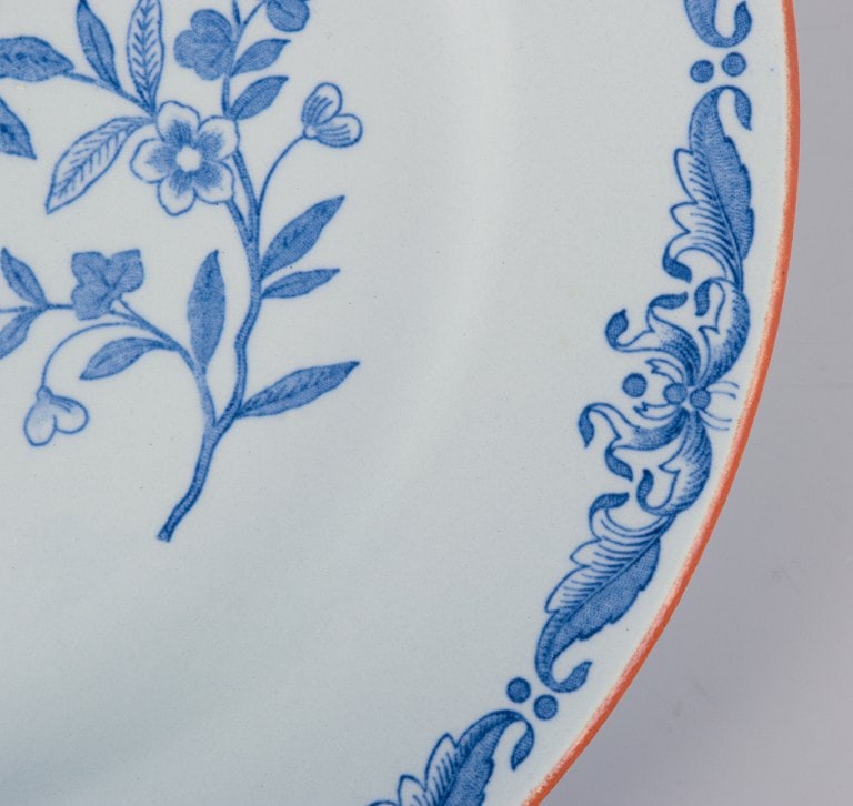 Nils Emil Lundström for Rörstrand, Sweden. A set of twelve "Ostindia" plates in faience - 5