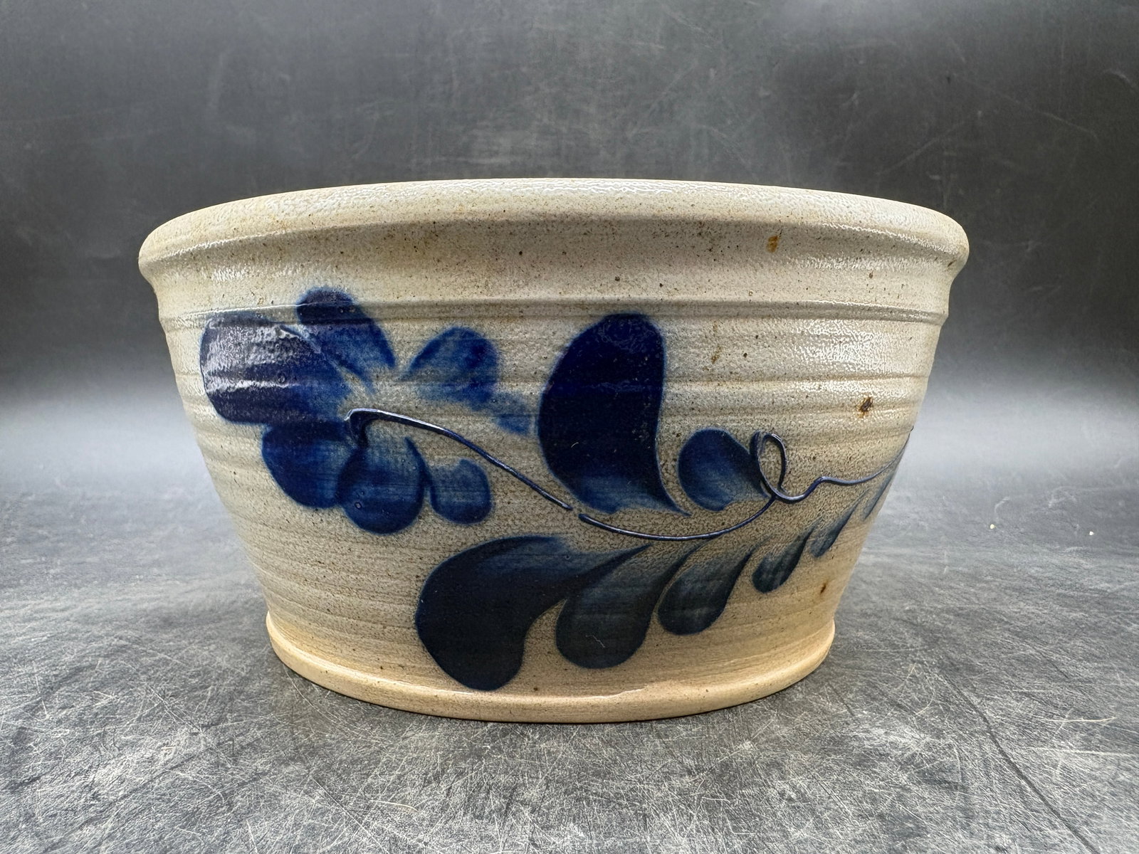 Eldrith Pottery Crock Cobalt Decoration 1994 (1 of 8)
