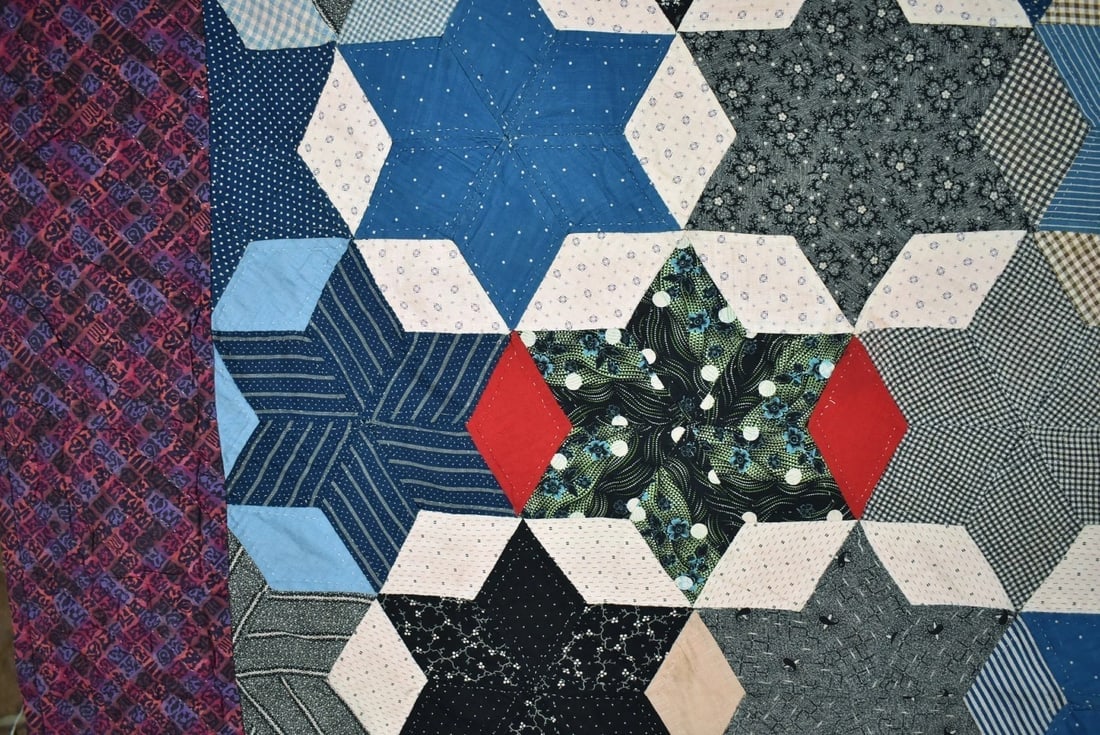 Vintage Touching Stars Quilt - 3